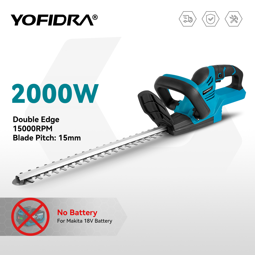 Gardening Tools Battery Powered - YOFIDRA 2000W 15000RPM Electric Hedge Trimmer