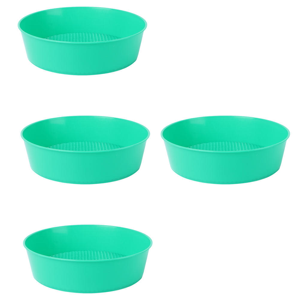 Garden Sieve Soil - 4Pcs Multi Functional Sifting Pan Premium