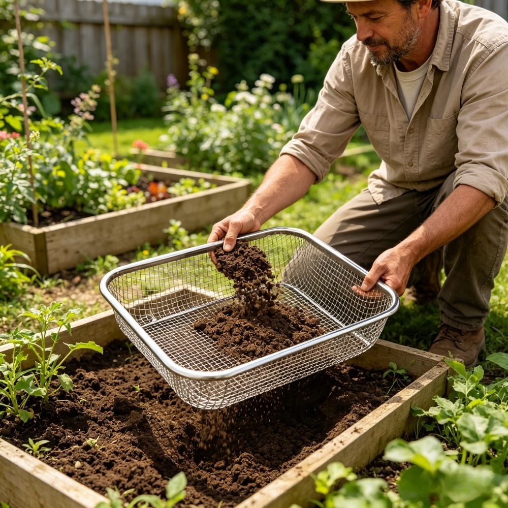 Stainless Steel Horticultural  - Garden Sieve Soil recension och pris