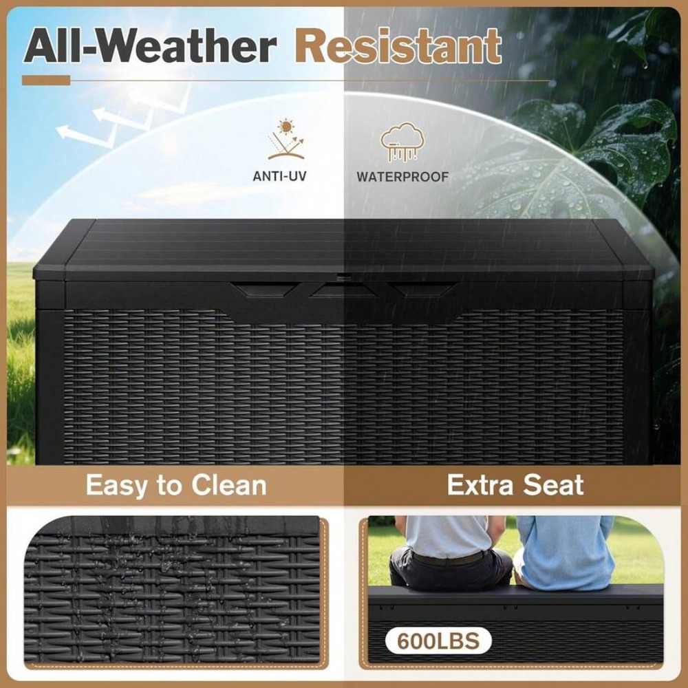 Large Lockable Outdoor Storage - Gardening Tools Plastic recension och pris