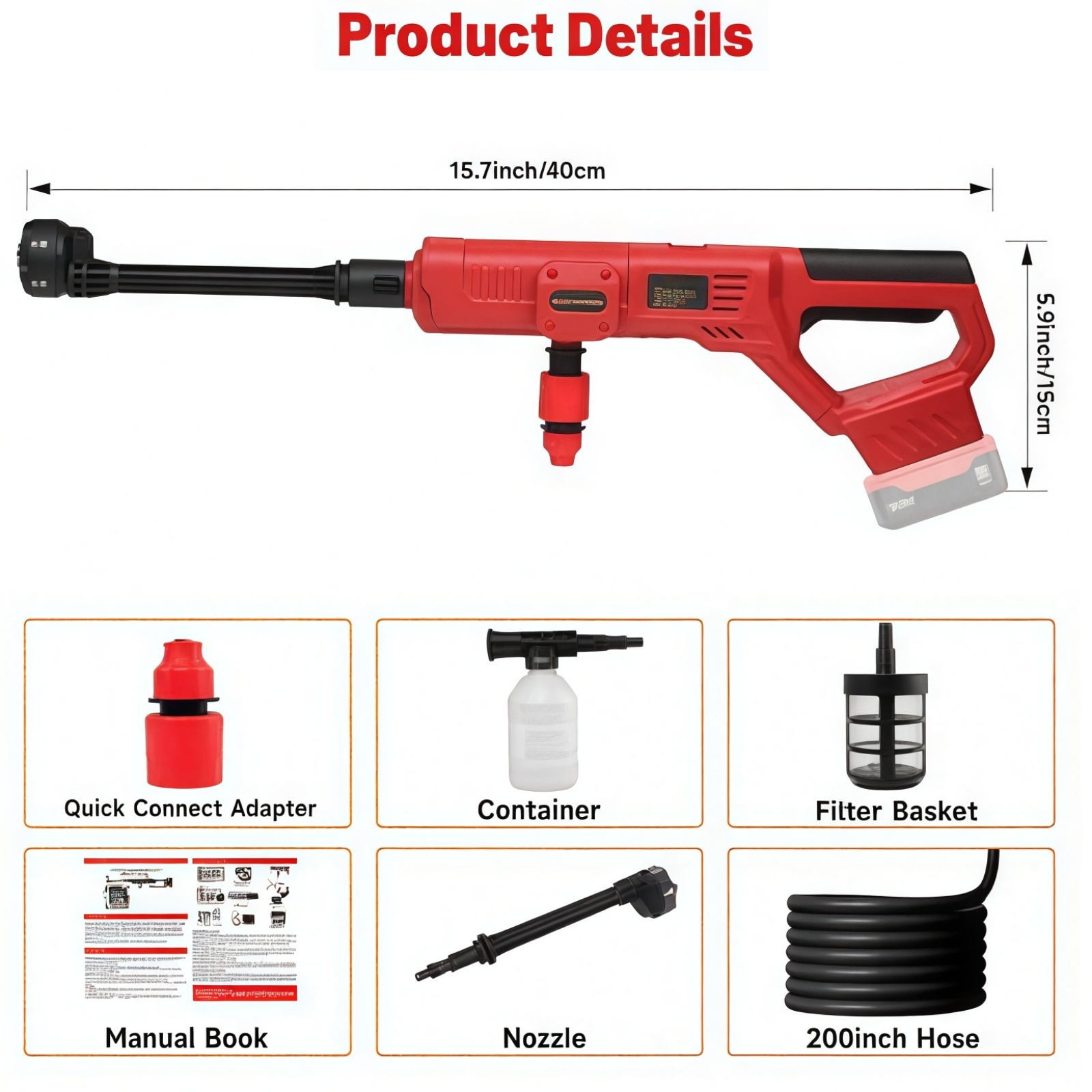 Cordless Pressure Washer for M - Gardening Tools Battery Powered recension och pris