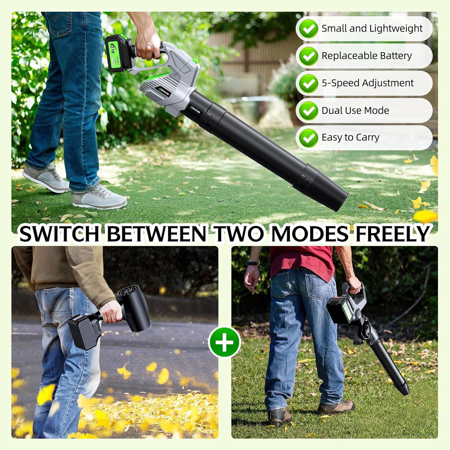 Cordless Electric Leaf Blower  - Gardening Tools Battery Powered recension och pris