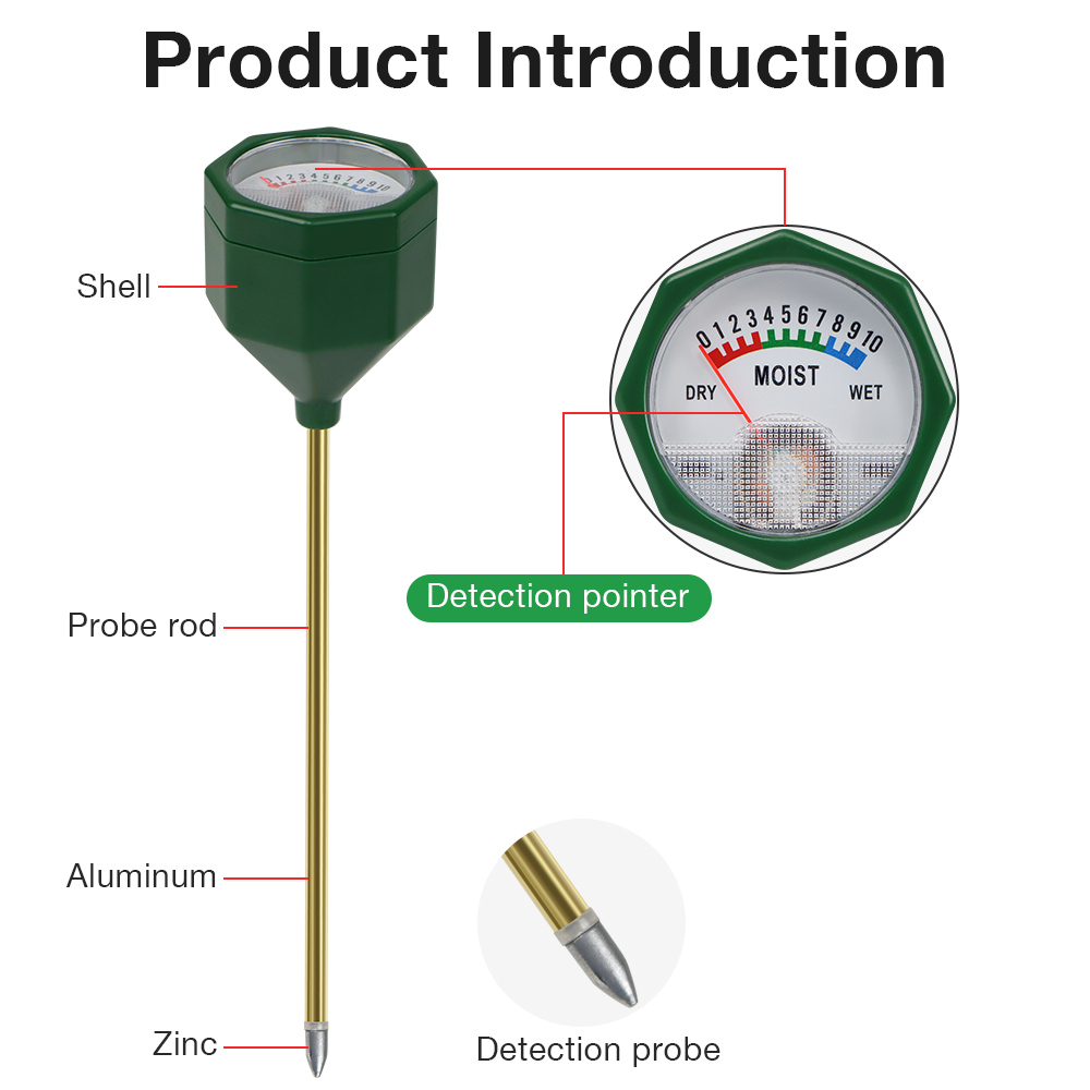 Mini Portable Soil Moisture Me - Gardening Tools Required recension och pris