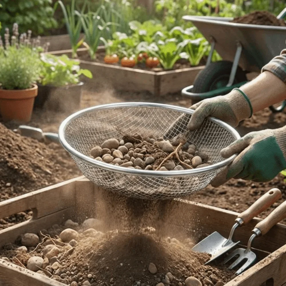 4/6/8 MM Garden Soil Sifter Ro - Garden Sieve Soil recension och pris