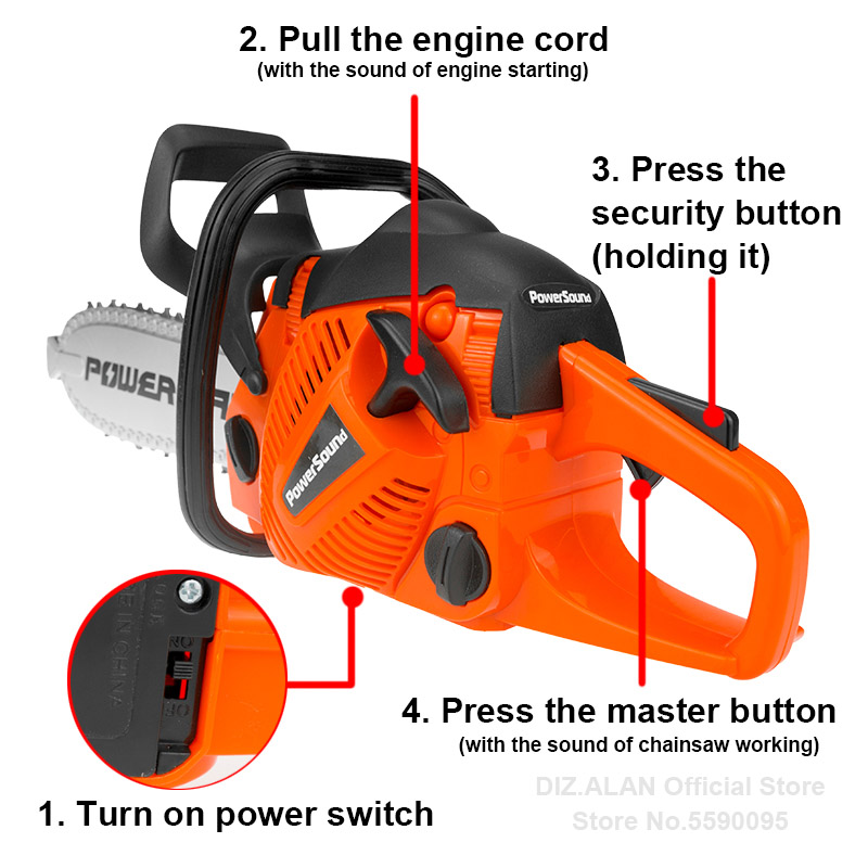 Electric Toy Chainsaw Kids Toy - Gardening Tools For 8 Year Olds recension och pris