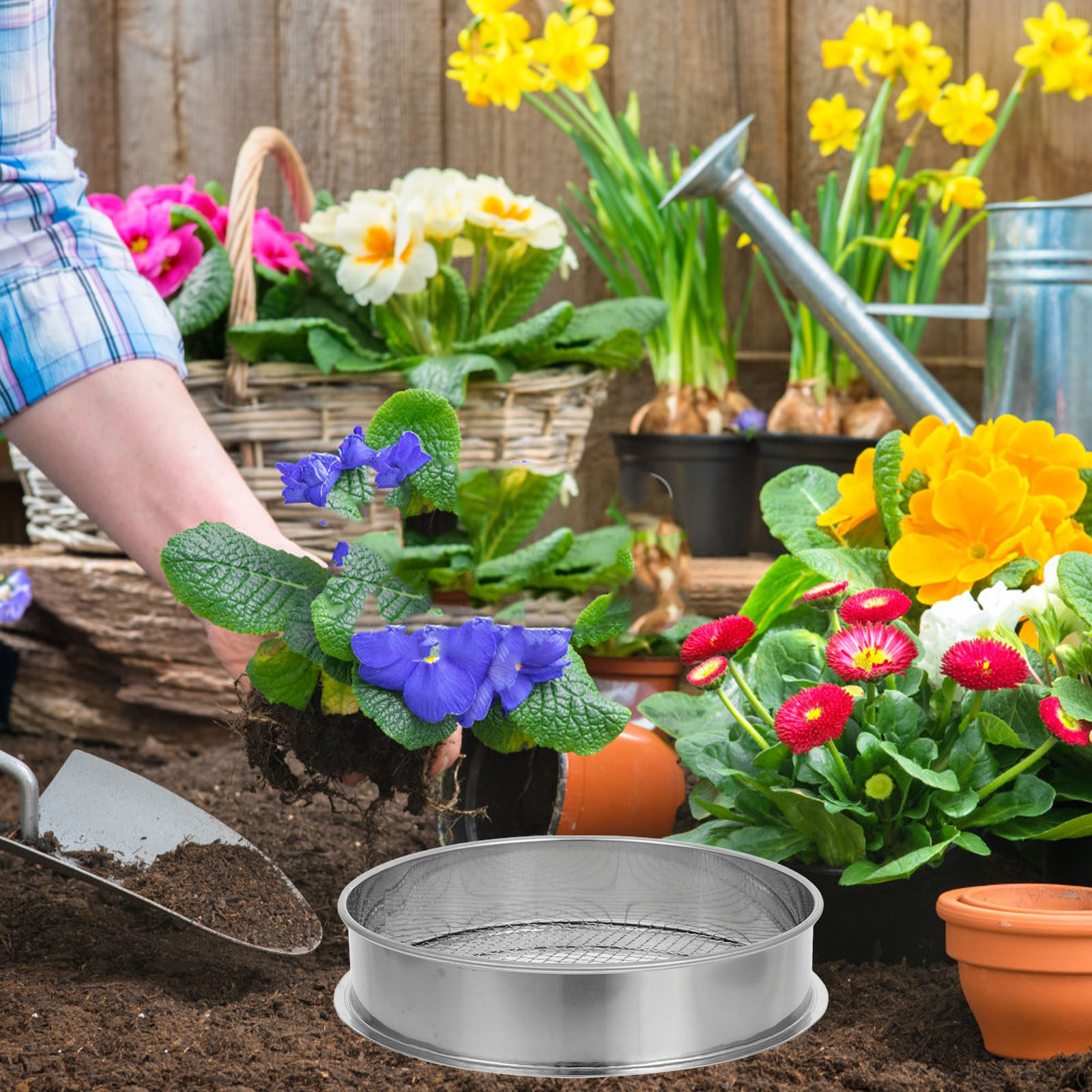 6Mm Stainless Steel Soil Sifte - Garden Sieve Soil recension och pris