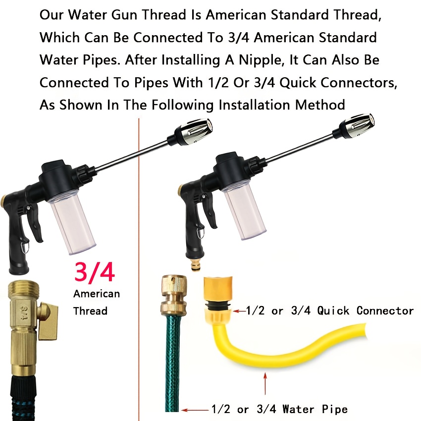 Garden Watering Gun Hose Nozzl - Gardening Tools Plastic recension och pris