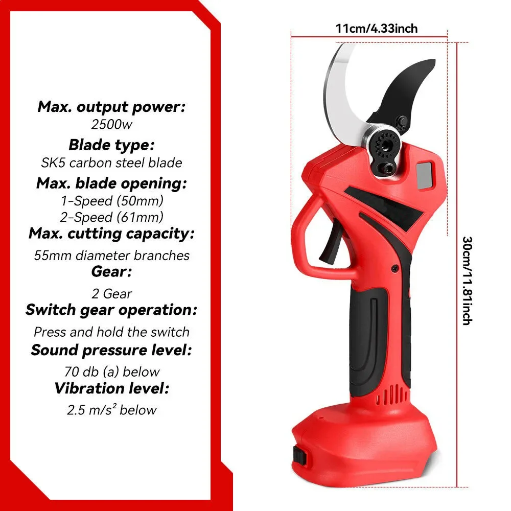 55mm Brushless Electric Scisso - Gardening Tools Battery Powered recension och pris