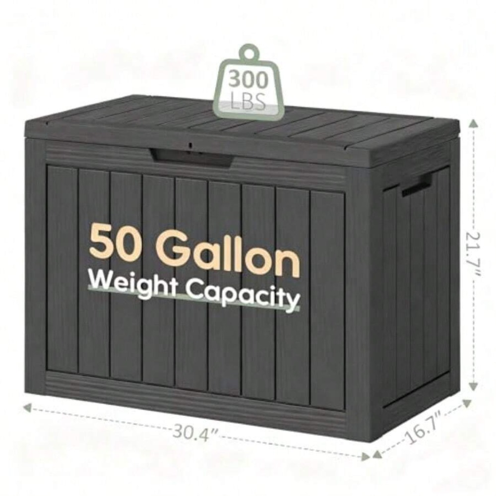 50 Gallon Outdoor Storage Box  - Gardening Tools Toys recension och pris